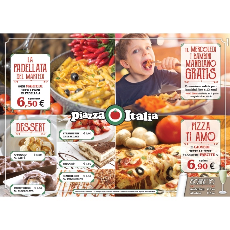 Scopri le gustosissime promozioni di Piazza Italia!